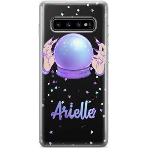 Vista 8 de Mertak Funda compatible con Samsung Galaxy A73 A72 5G A71 A70 A53 A52 A32 A50 A21s cubierta ligera azul flexible diseño silicona TPU monograma