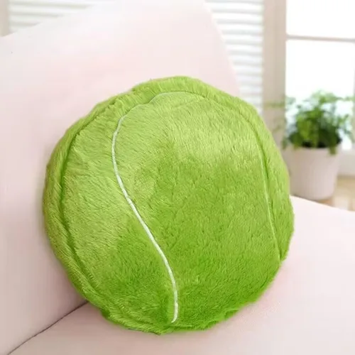 Vista 10 de Almohada de baloncesto de felpa de 18'. Almohada de fútbol mullida y duradera. Almohada con forma de balón de deportes, almohada de balón. Almohada