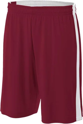 Vista 2 de A4 Pantalón corto reversible para hombre con gestión de la humedad de 10" Negro