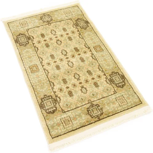 Vista 2 de Unique Loom Palace Collection - Alfombra de área Jefferson (2 pies x 3 pies 1 pulgada, rectangular, crema/caramelo)
