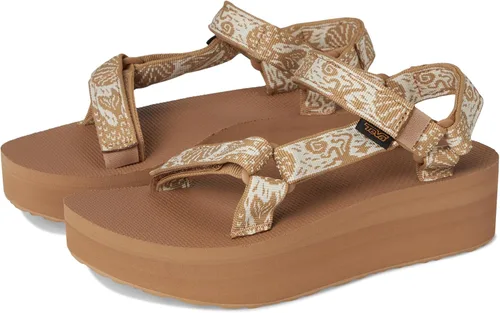 Vista 43 de Sandalia Teva de plataforma universal para mujer Balance Oliva Quemada
