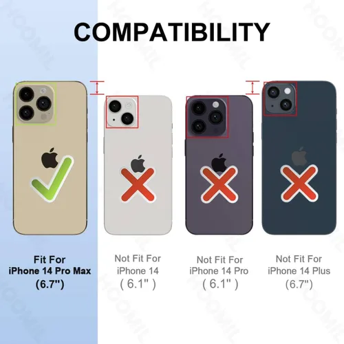 Vista 382 de HOOMIL Funda para iPhone 7 Plus/iPhone 8 Plus de 5.5 Pulgadas, sin amarillamiento, protección contra caídas, cubierta trasera dura transparente