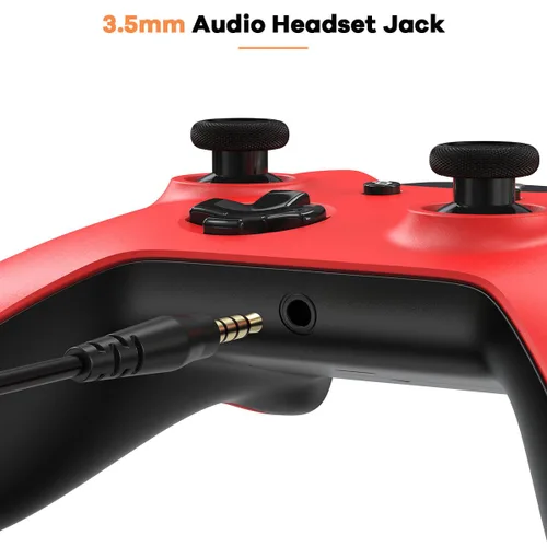 Vista 7 de Xbox Controller Wireless with 1400mAh Rechargeable Battery & Charging Cable, Xbox One Controller with 2.4GHz Wireless Adapter, Compatible with Xbox
