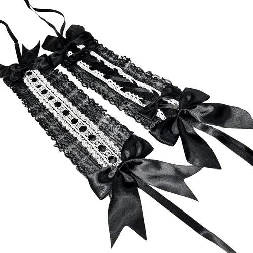 Vista 8 de IZONHERE Diademas de encaje con cuernos de diablo, alas góticas para mujer, lindo tocado de cosplay