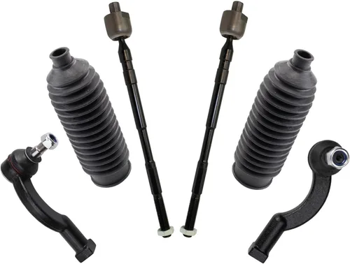 Vista 309 de TRQ Kit de dirección delantera con barra de acoplamiento de fuelle de piñón y cremallera compatible con Toyota Echo 2000-2005