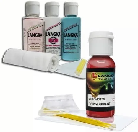 Vista 3 de Langka Pintura de retoque de 1 onza compatible con 2024, Ford, Bronco, D4, Lucid Red Pearl Tricoat.