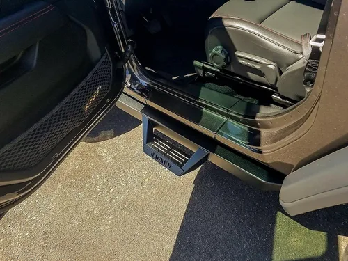 Vista 5 de Magnum RT Drop Steps - Estribos negros compatibles con Wrangler JL 2018-2026 de 2 puertas