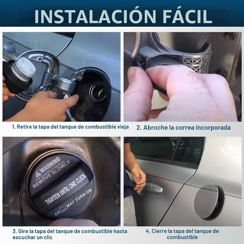 Vista 6 de Tapa de tanque de combustible Compatible con 2006-2019 Hyundai Accent, Azera, Elantra, Elantra GT, Entourage, Equus, Genesis, Genesis Coupé, Santa
