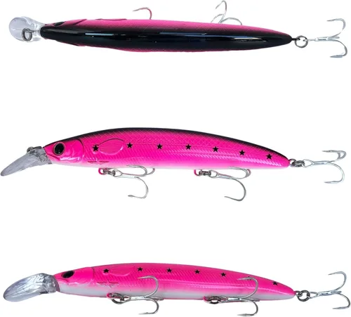 Vista 6 de Battlestar 115 Jerkbait–Flotación Lenta, Lanzamiento Largo, Señuelo de Pesca de Acción Realista para Agua Salada y Agua Dulce – Ideal para Fletán