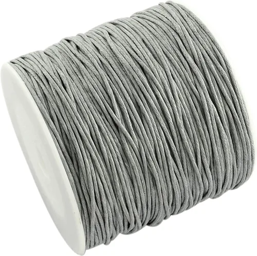 Vista 19 de Cordón de algodón encerado aguamarina de 100 yardas, hilo trenzado para cuentas de cordón de pulsera, collar de alambre de 0.039 pulgadas