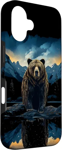Vista 3 de Bear Grizzly Animal Mountain Hiking Case for iPhone 16