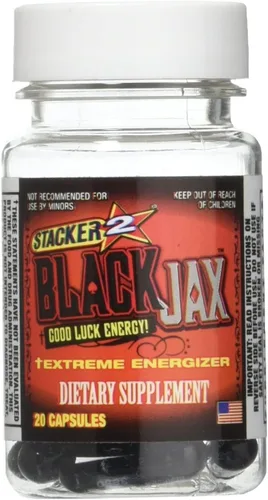 Vista 2 de Black Jax Good Luck Energy Extreme Energizer Suplemento dietético 20ct cápsulas/botella (lote de 6 X) = 120 cápsulas