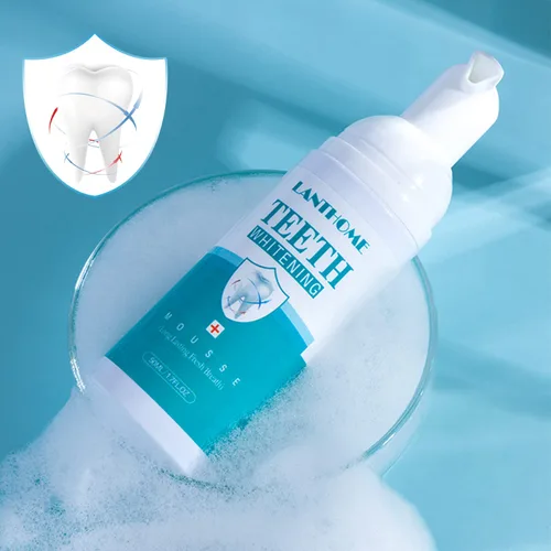 Vista 5 de LANTHOME Productos de blanqueamiento de dientes de espuma blanca (2 piezas) - Mousse blanqueador de dientes, espuma para blanquear los dientes