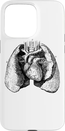 Vista 31 de Human Heart Lungs Anatomy Vintage Medical Anatomical Heart Case for iPhone 17