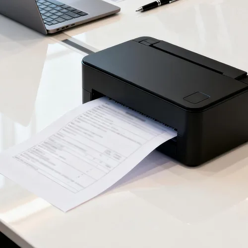 Vista 4 de HOIGON 400 hojas de papel de impresora térmica plegable A4, papel térmico de secado rápido de 8.5 x 11 pulgadas para impresora portátil