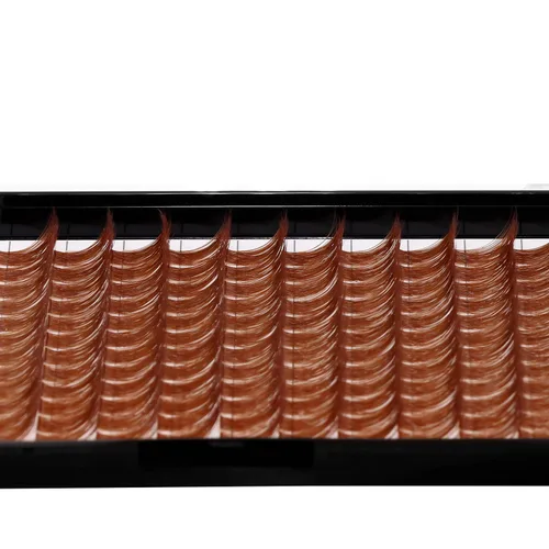 Vista 21 de Pestañas postizas de tallo ancho con varias pestañas falsas de colores D Curl de 10 a 20 mm para elegir, pestañas postizas profesionales
