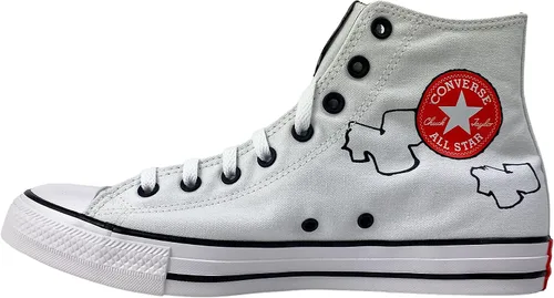 Vista 3 de Converse Chuck Taylor All Star Peanuts - Tenis de caña alta, BlancoNegroRojo Señal