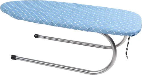 Vista 8 de GLOGLOW Mini tabla de planchar plegable, tabla de planchar con marco de acero inoxidable, funda de algodón extraíble para espacios pequeños