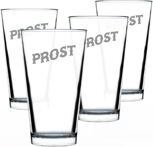 Vista 6 de Custom Prost - German Cheers - Vasos divertidos de pinta para cerveza - Decoración de fiesta temática de Alemania para hombres y mujeres - Taza