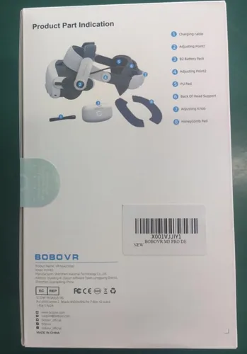 Vista 7 de BOBOVR M3 Pro Battery Pack Head Strap Accessories, Reduce Facial Stress,Magnetic Battery Swap Design,Compatible with Meta Quest 3