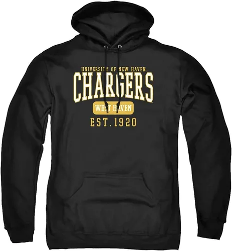 Vista 44 de LOGOVISION Colección de sudaderas con capucha unisex con diseño oficial de Collegiate Est. Date para hombres y mujeres