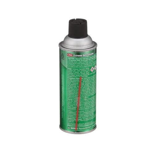 Vista 4 de CRC Extreme Duty Lubricante de silicona, 10 onzas Aerosol en lata, transparente/blanco