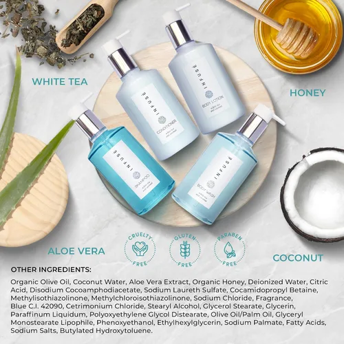 Vista 4 de 1-Shoppe Infuse Ecobox All-In-Kit de 4 piezas Té blanco y jabón de coco