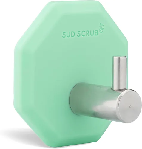 Vista 12 de Sud Scrub® Gancho de ducha antimicrobiano, ganchos autoadhesivos para pared de ducha, ganchos de pared extraíbles resistentes, ganchos para colgar