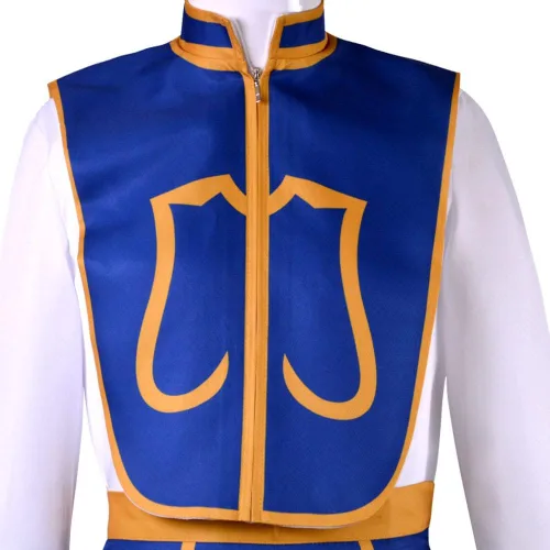 Vista 6 de Disfraz de anime Hunter x Hunter para cosplay Cos Kurapika para fiesta de Halloween, uniforme completo para hombre