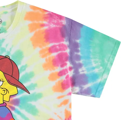 Vista 4 de The Simpsons Bart Simpson - Camisa clásica para hombre, Homer, Bart, Lisa, camiseta de teñido anudado