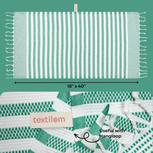 Vista 3 de TEXTILOM Toallas de Mano Turcas para Baño Juego de 2, Calidad de Hotel y Spa y Suaves y Absorbentes y de Secado Rápido Toallas de Mano para Baño