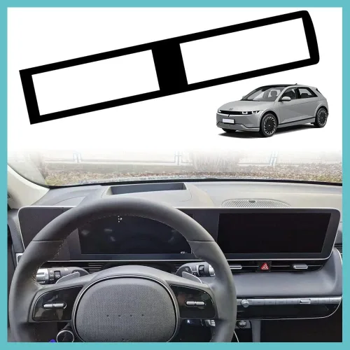 Vista 8 de BestEvMod para Ioniq5 LHD Panel de Malla Lateral de Pantalla Envolvente Negro Compatible con Hyundai Ioniq 5 2022 2023 2024 2025 Accesorios