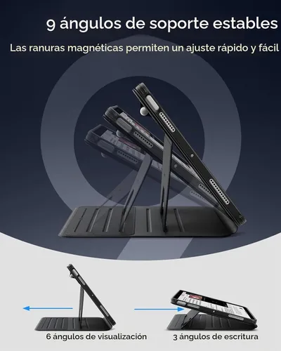 Vista 7 de ESR Funda para iPad Air de 11 pulgadas, iPad Air 5ª/4ª generación de 10.9 Negro