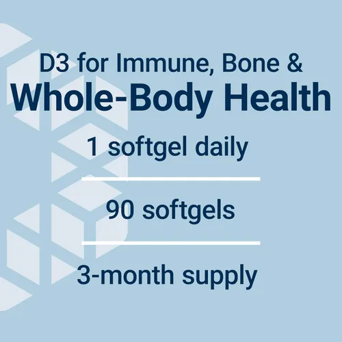 Vista 5 de Life Extension Vitamina D3 25 mcg (1000 UI), Apoyo al sistema inmunológico, salud ósea, salud de todo el cuerpo, tamaño de valor, sin gluten, sin