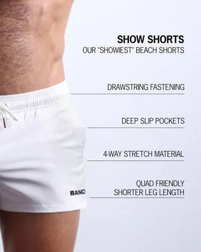 Vista 5 de Bang Men's Swimwear - Show Shorts - Stretchy Quick-Dry Elasticated Waitsband Shorter Length Beach Trunks