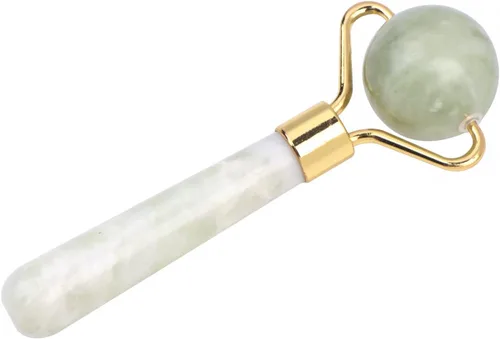 Vista 9 de HOTACE Rodillo de jade para cara, kit 3 en 1, herramienta de masajeador facial, piedra de jade natural, rodillo facial antienvejecimiento, juego