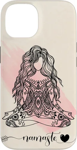 Vista 4 de Namaste Mandala Hippie Yoga Woman Meditation Spiritual Gift Case for iPhone 17