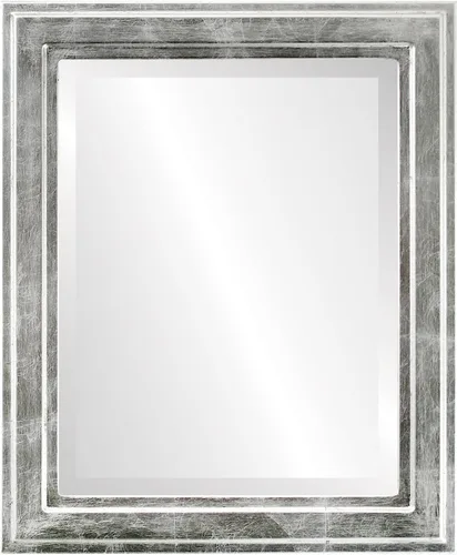 Vista 28 de OVALCREST Espejo de pared biselado rectangular para decoración del hogar, estilo Wright - Oro champán - Dimensiones exteriores de 16 x 20 pulgadas