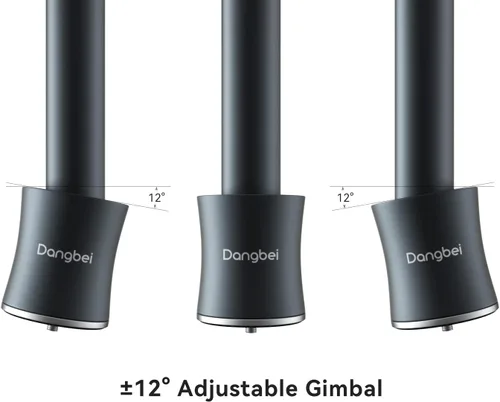 Vista 4 de Dangbei Soporte de techo para proyector, altura ajustable de 3.9-15.7 pulgadas, tornillo de 1/4 pulgadas compatible con DBX3 Pro