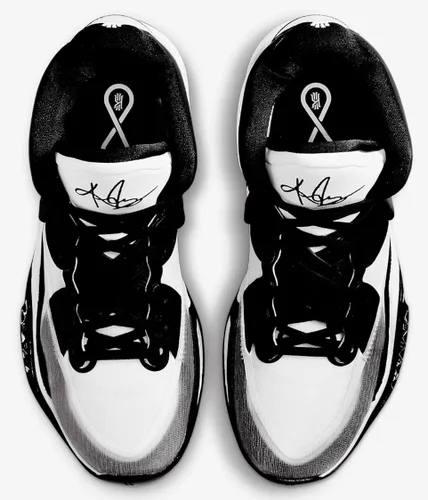 Vista 4 de Nike Kyrie Infinity para hombre, negrorojo universitariogris ahumado oscuro (CZ0204 004), Blanco Negro-blanco