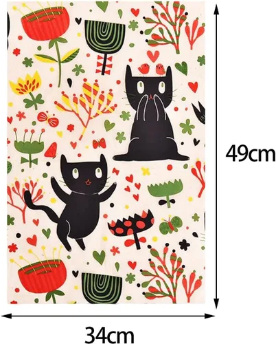 Vista 3 de Papel de transferencia de arcilla de cerámica para cerámica, papel de flor de vidrio para cerámica, gato