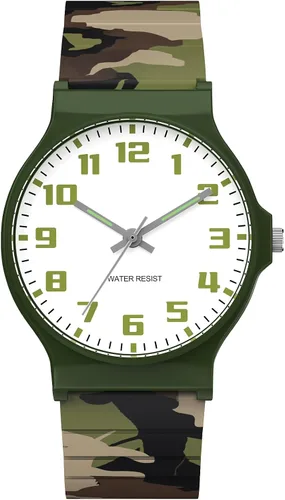 Vista 15 de Reloj analógico para niños y niñas, resistente al agua hasta 30M, reloj deportivo para niños, fácil de leer, con esfera fina, correa suave