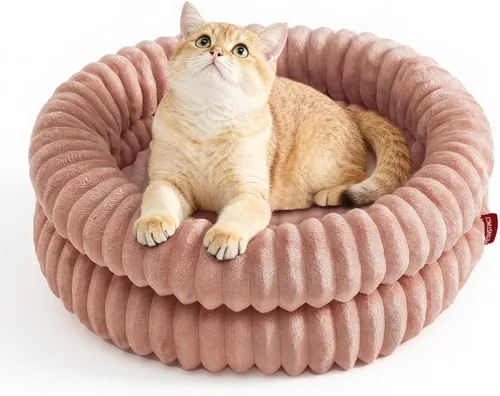 Vista 14 de Cama para gatos, bonita cama para gatos de interior y perros Gris