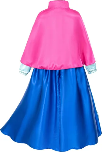 Vista 5 de Disfraces de princesa para fiesta de cumpleaños para niñas pequeñasmanga larga con capa