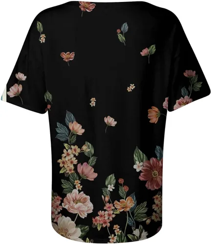 Vista 4 de Camisetas de verano para mujer, 2023, hawaianas, lindas, camisetas de verano, casuales, elegantes