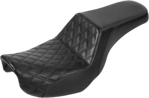 Vista 20 de C.C. RIDER Asiento para Conductor y Pasajero Asiento de Elevación Compatible con Harley Dyna Street Bob FXDB Low Rider FXDL/FXDLS Super Glide Custom