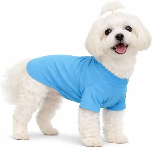 Vista 140 de Lovelonglong 2019 - Ropa para mascotas, Disfraces para Perro, Ropa Camisetas en blanco para Perros Grande Medianos Pequeños 100% Algodón 18