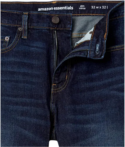 Vista 6 de Amazon Essentials Men's Slim-Fit Jeans - Discontinued Colors Indigo Wash