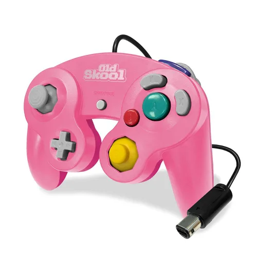 Vista 3 de Old Skool GameCube Wii Compatible Controller - Pink Special Edition