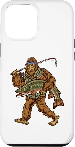 Vista 25 de iPhone 16 Brook Trout River Fishing Bigfoot Hunting Fishermen Case